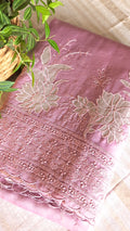 Pure Organza Applique work saree