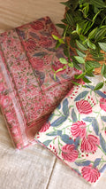 Printed Kota Doria saree