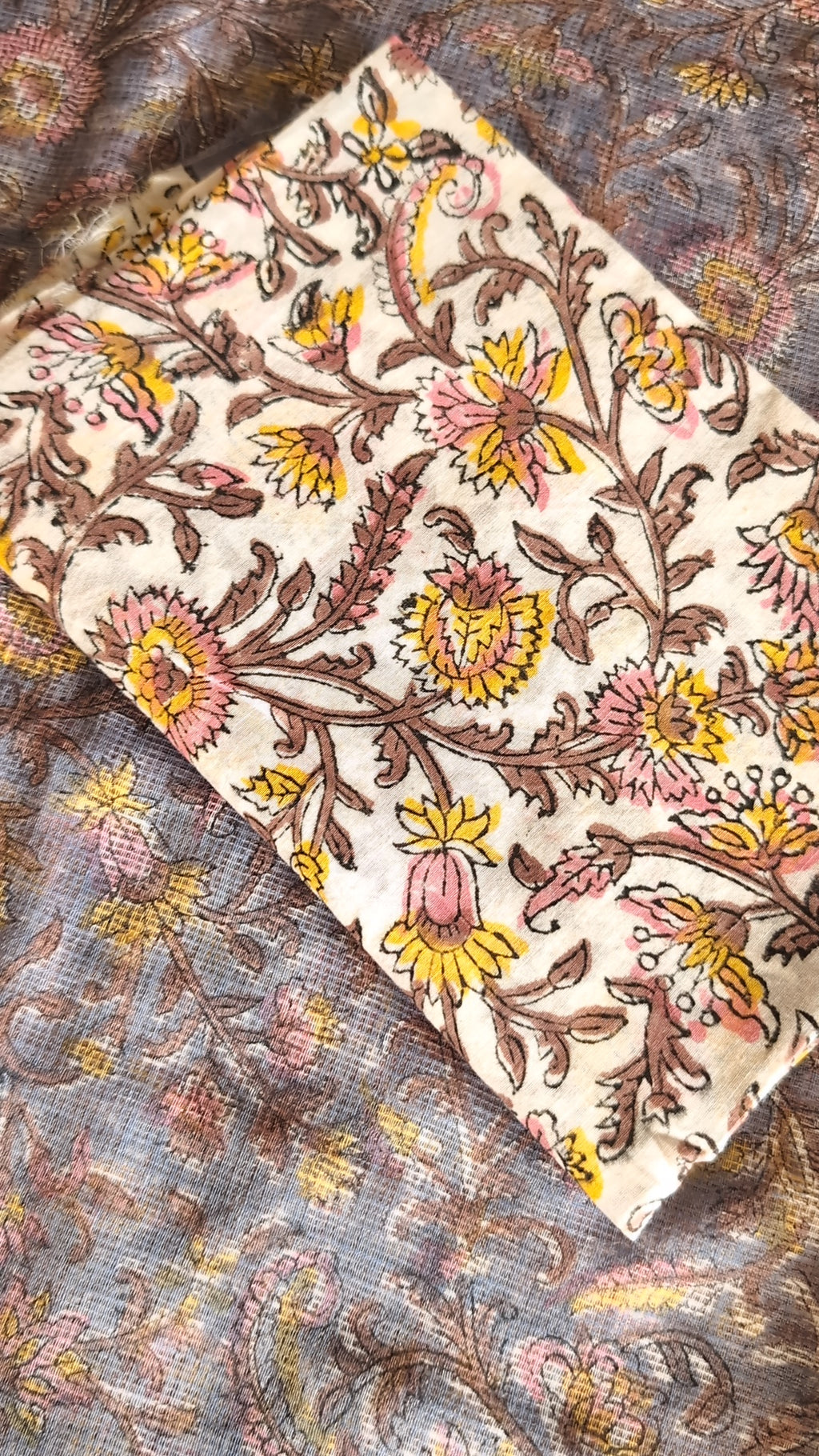 Printed Kota Doria saree