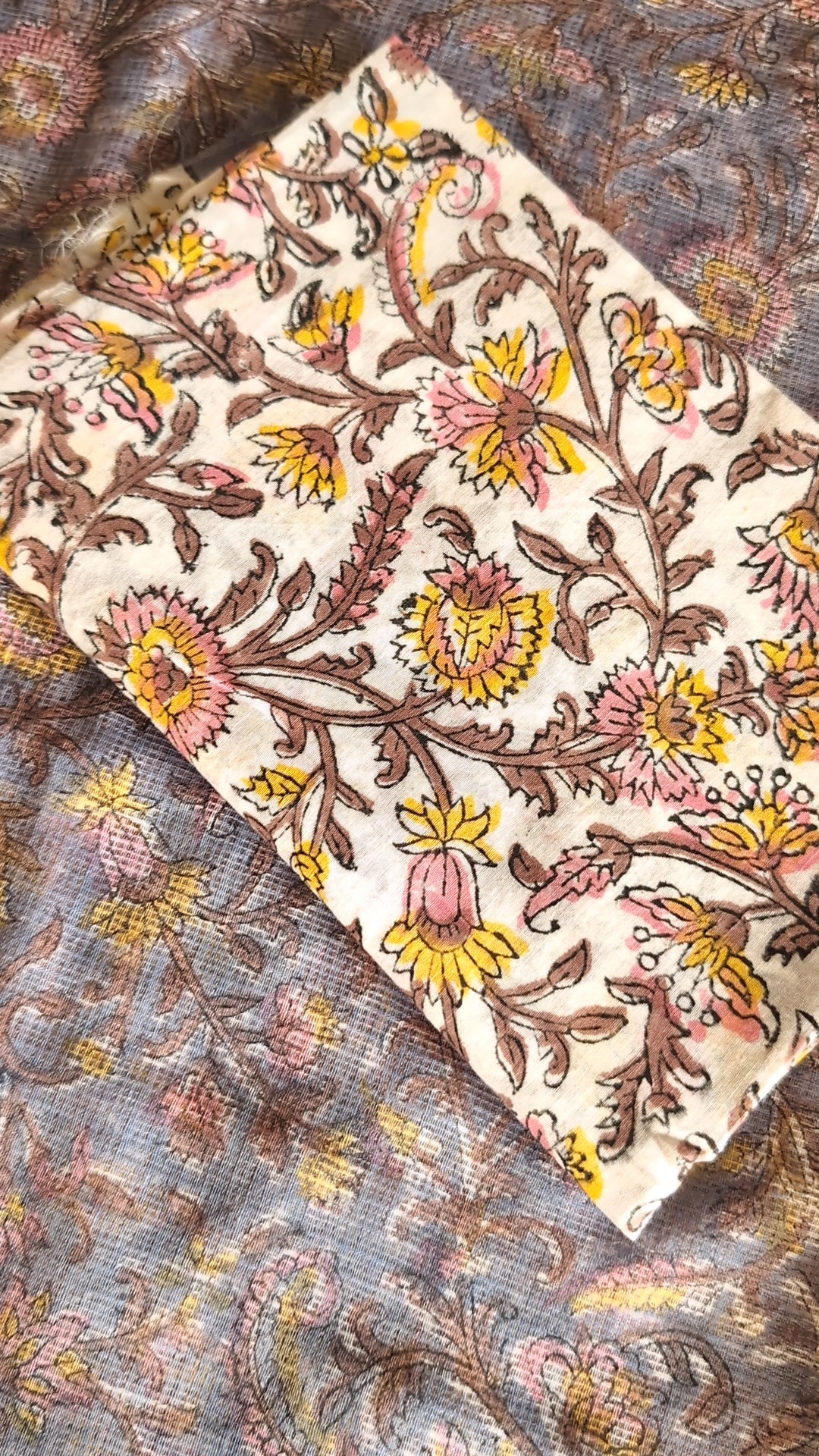Printed Kota Doria saree