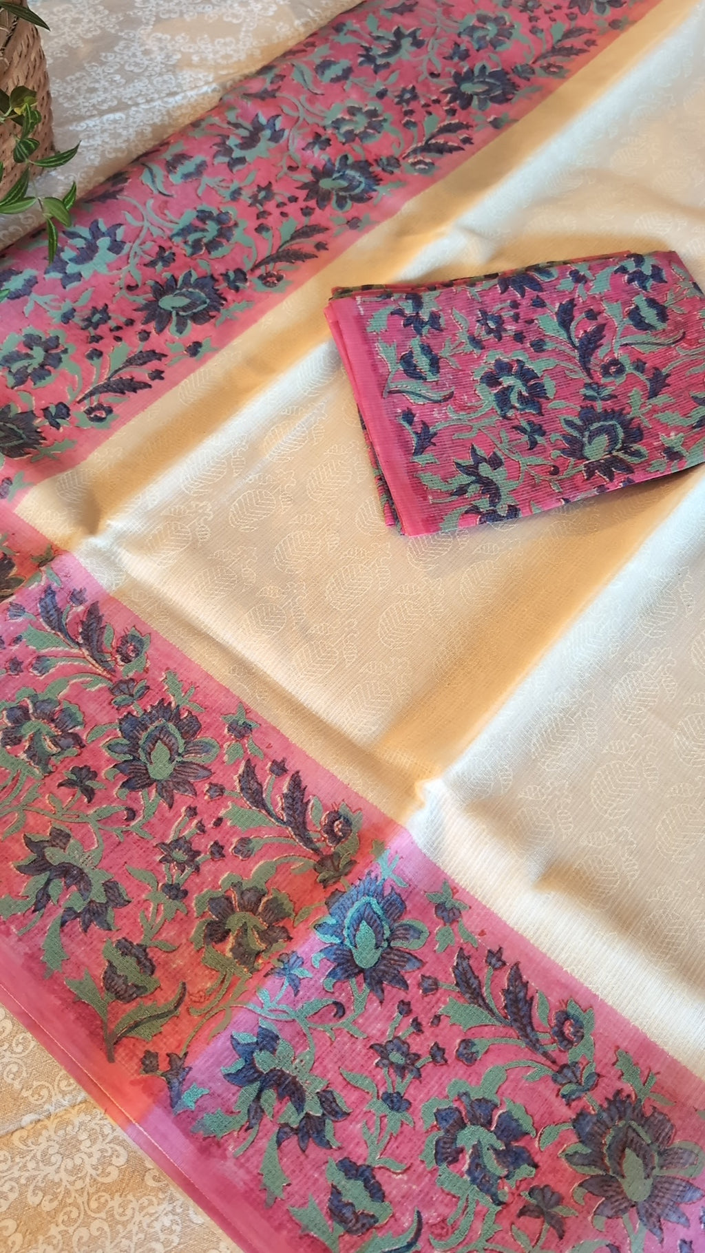 Munga kota printed saree