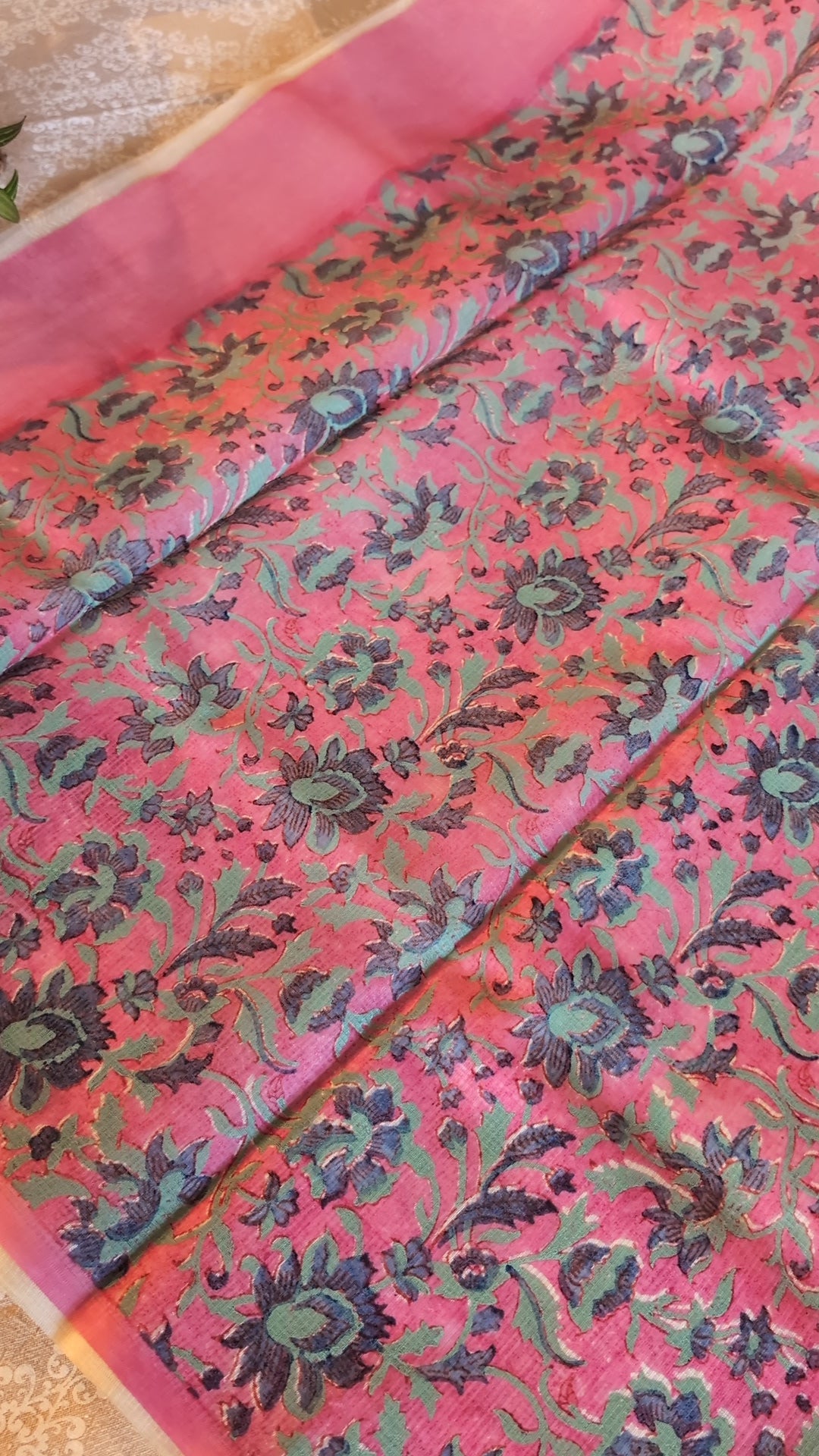 Munga kota printed saree