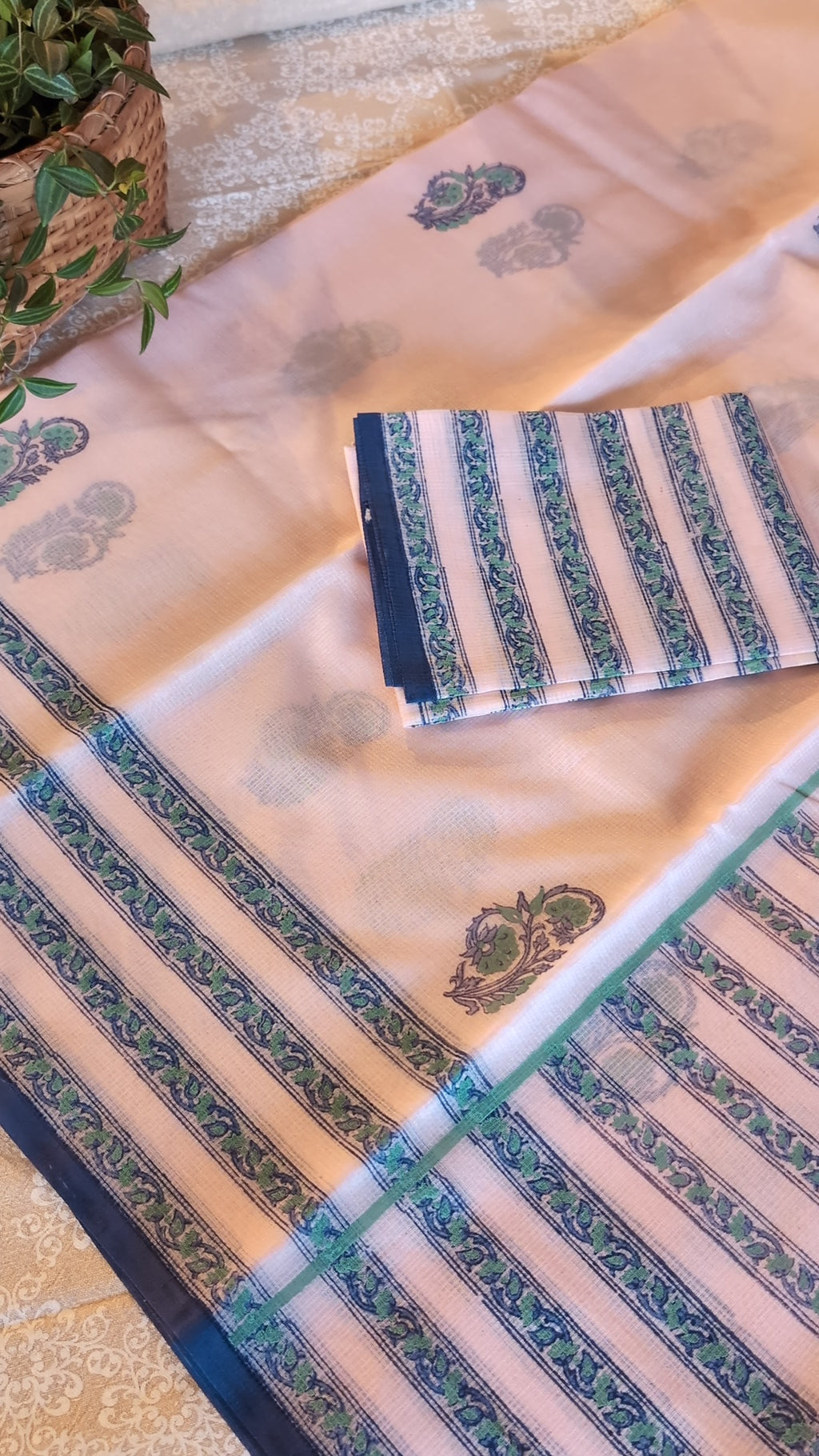 Munga kota printed saree