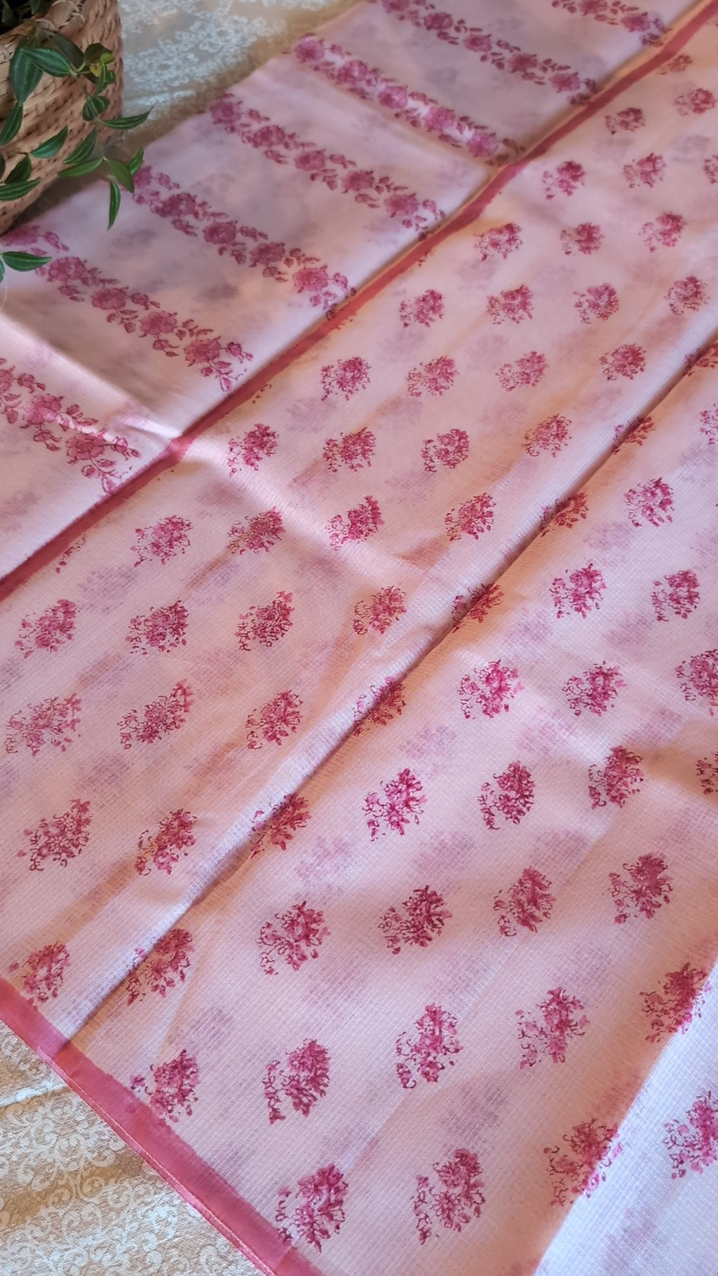 Munga kota printed saree