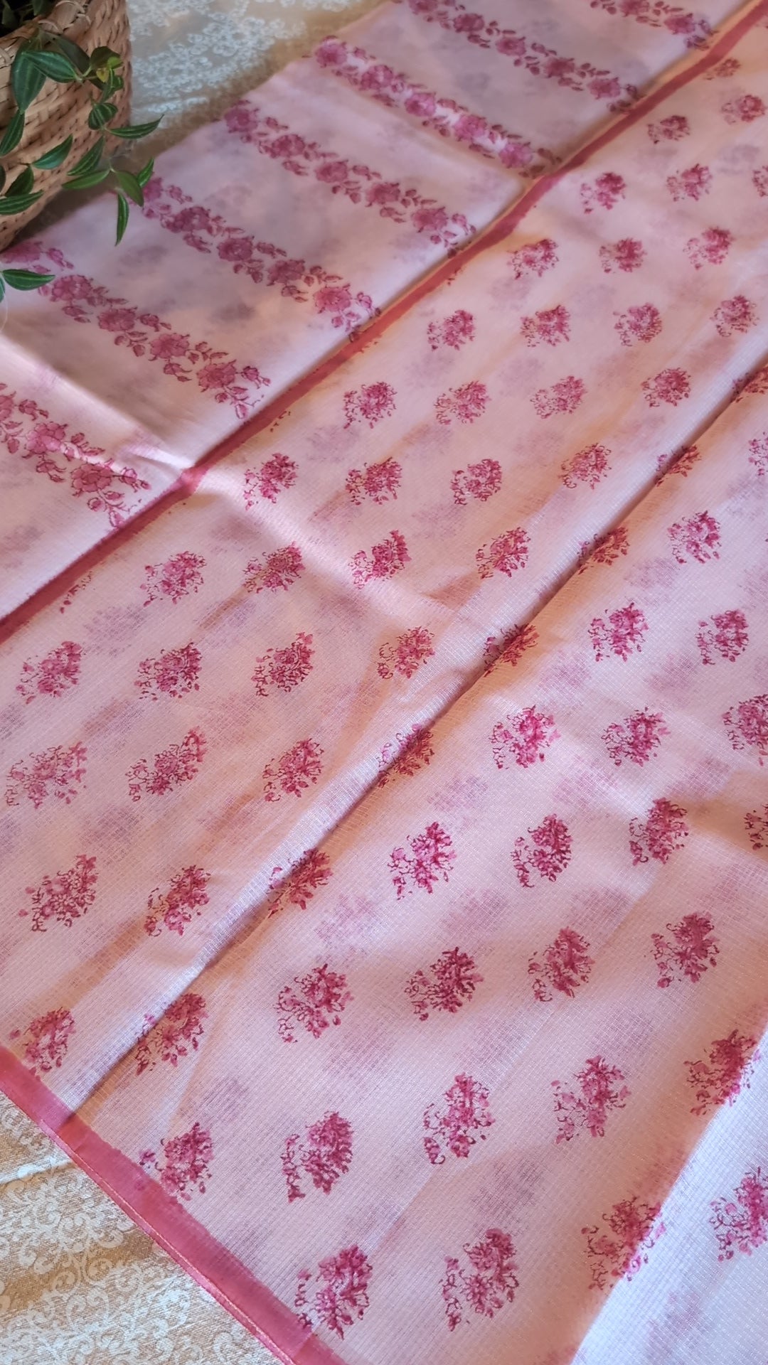 Munga kota printed saree