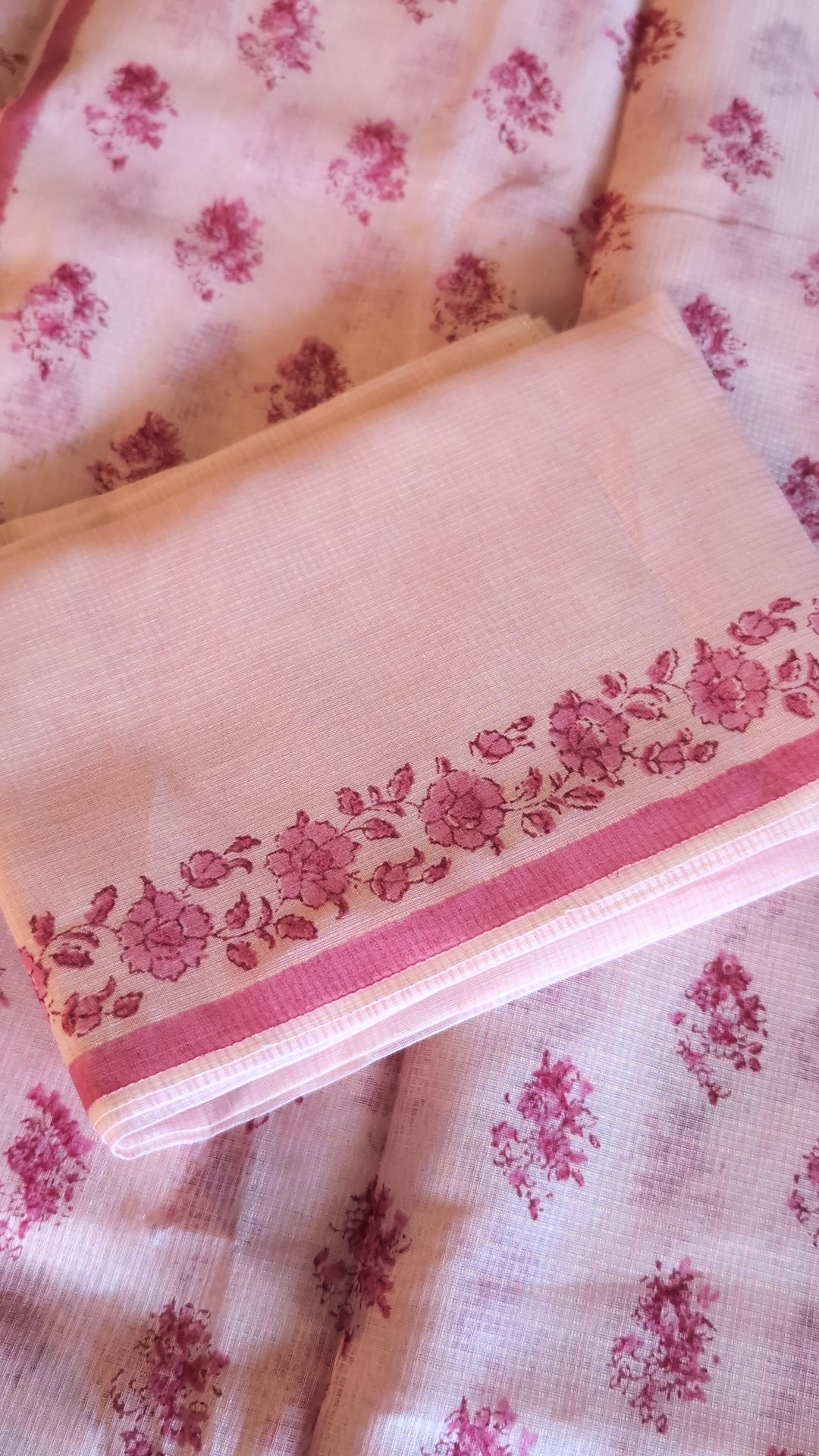 Munga kota printed saree