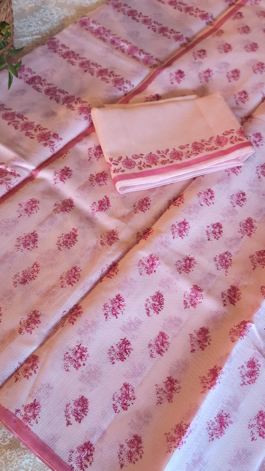 Munga kota printed saree