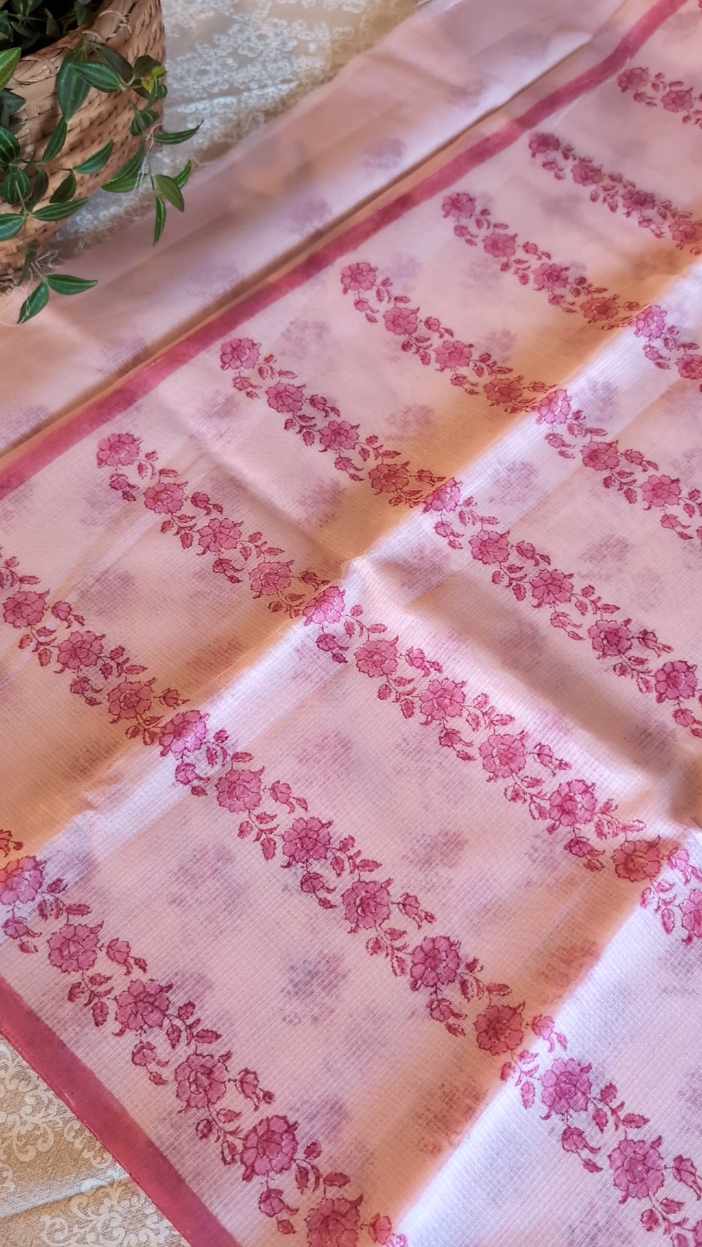 Munga kota printed saree