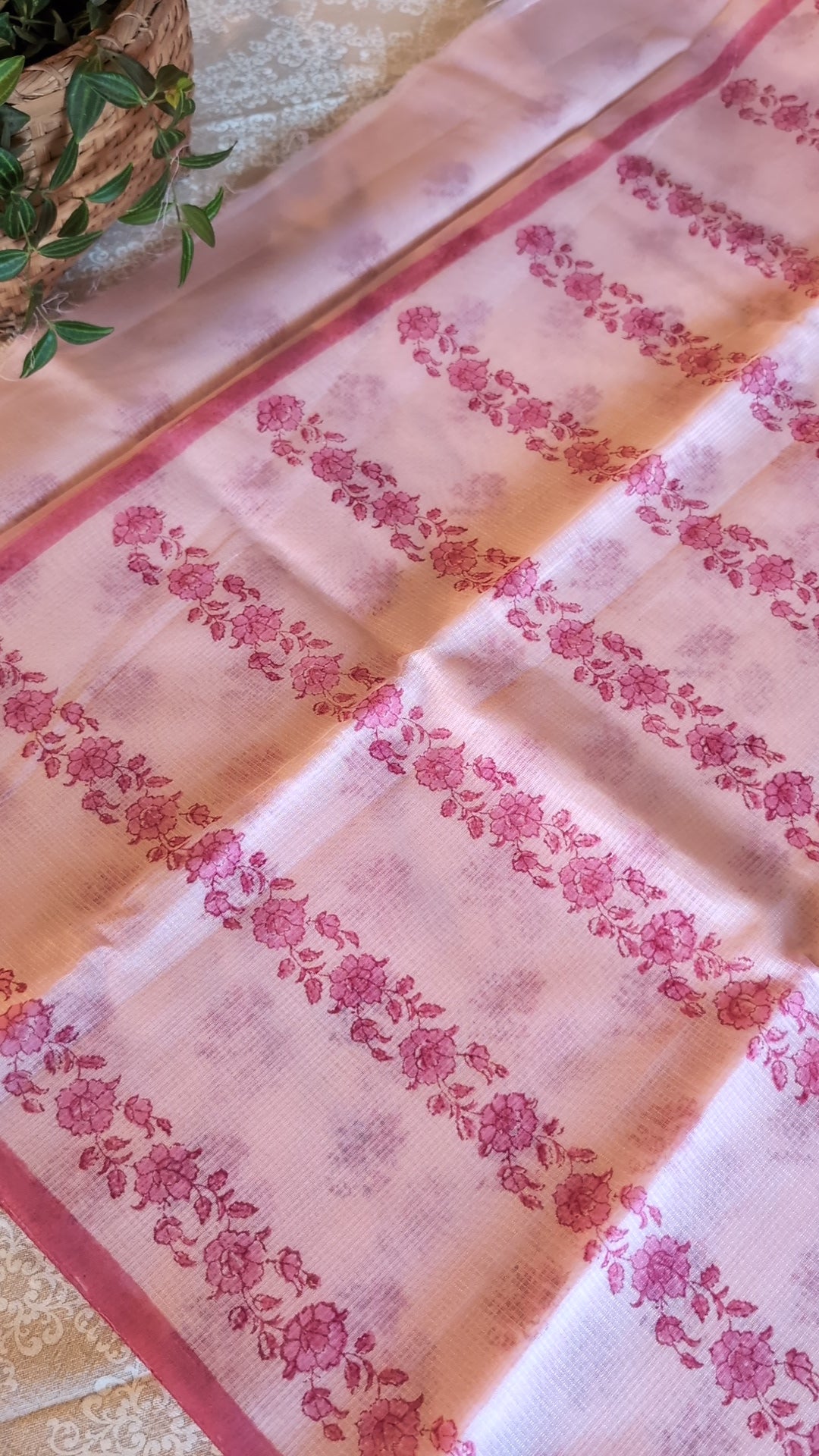 Munga kota printed saree