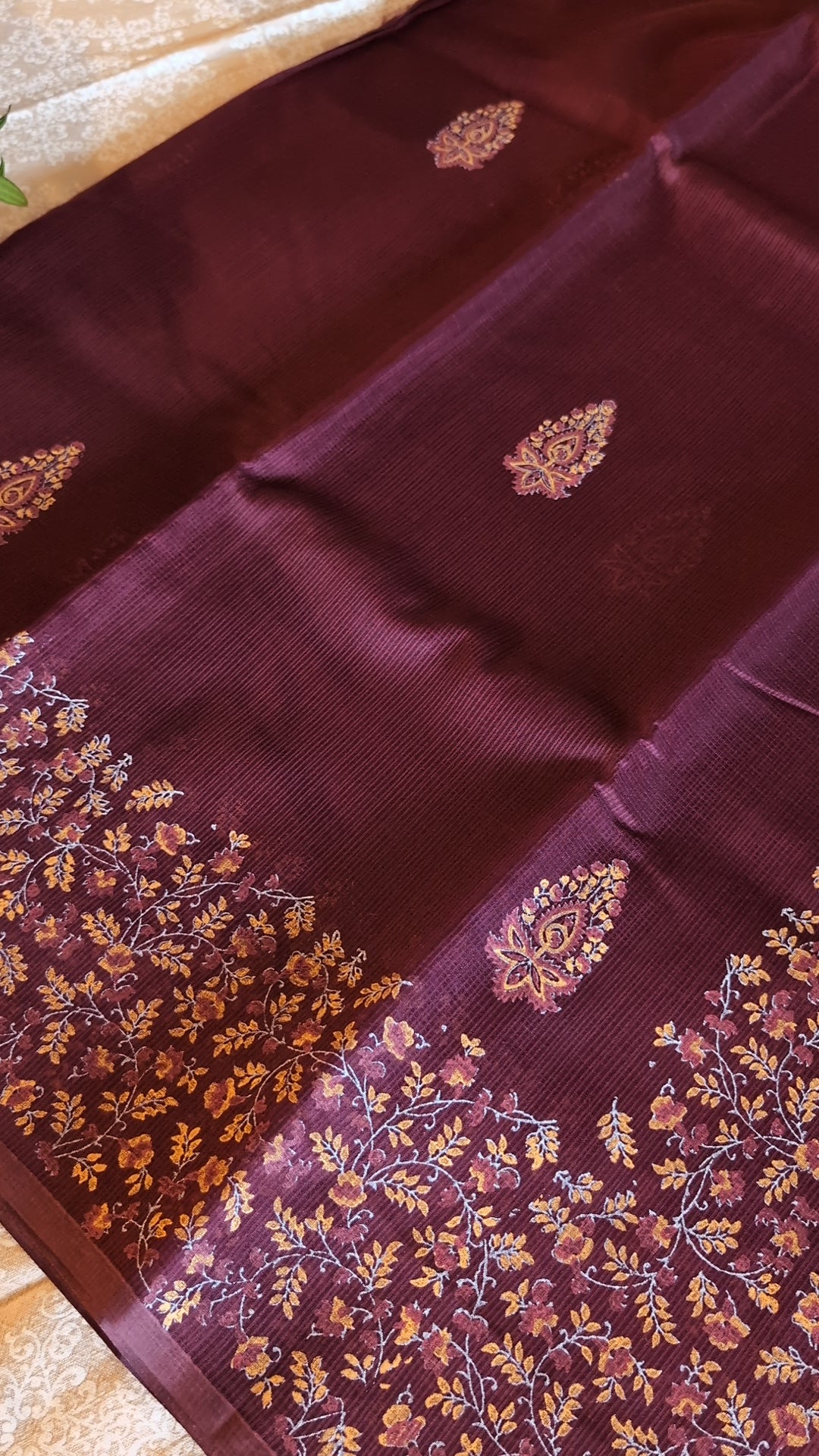Munga kota printed saree