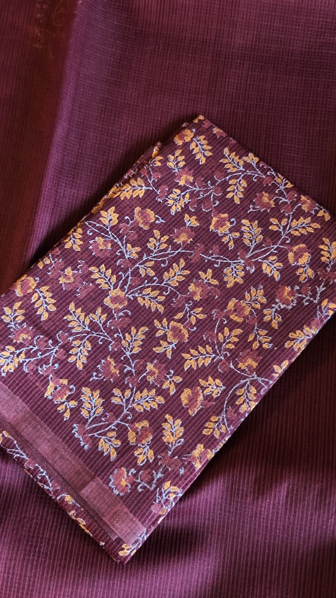 Munga kota printed saree