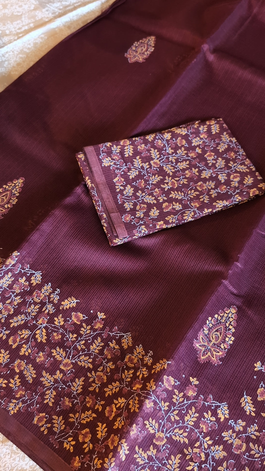 Munga kota printed saree