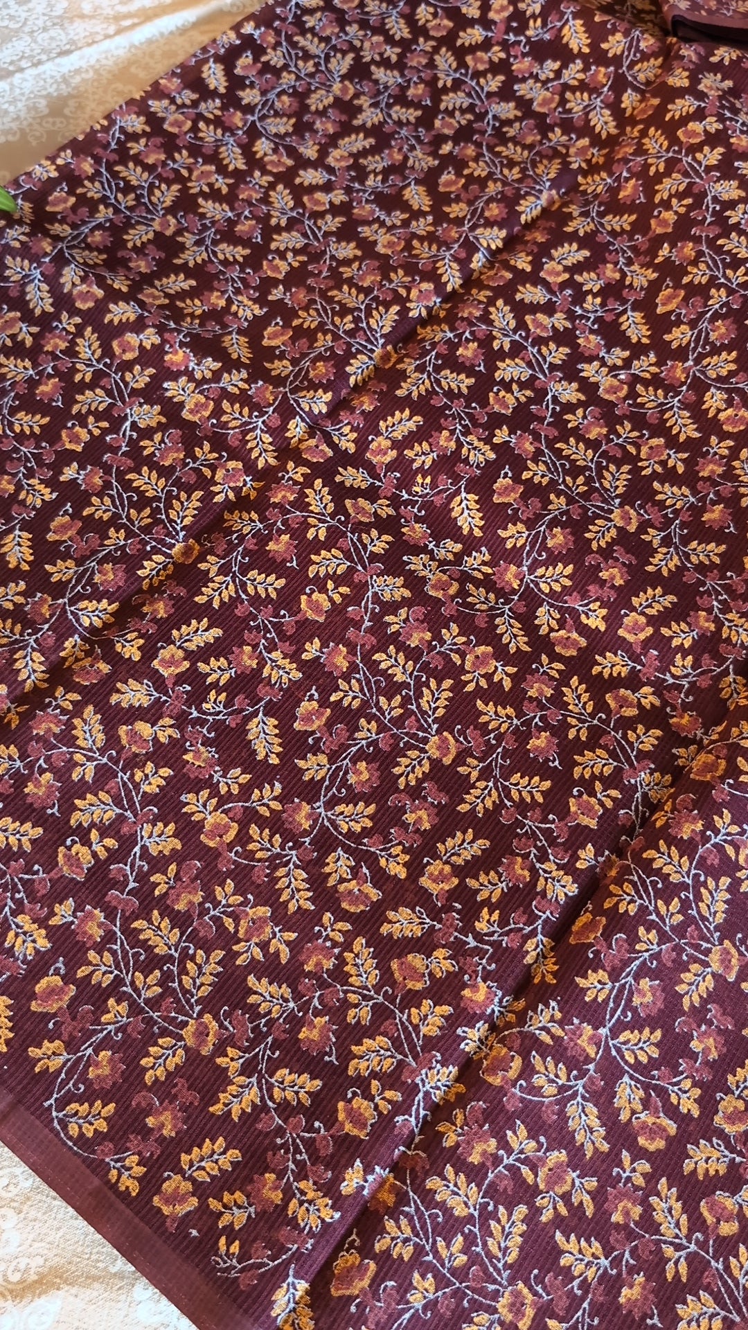 Munga kota printed saree