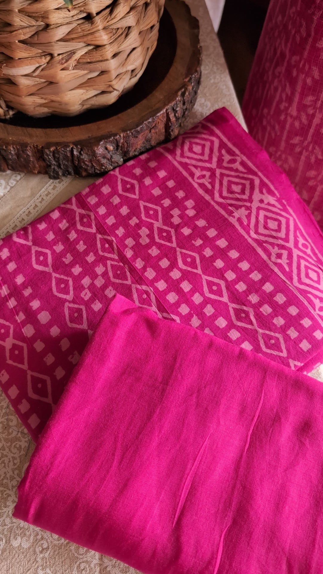 Kota Doria  discharge print 4 piece  set