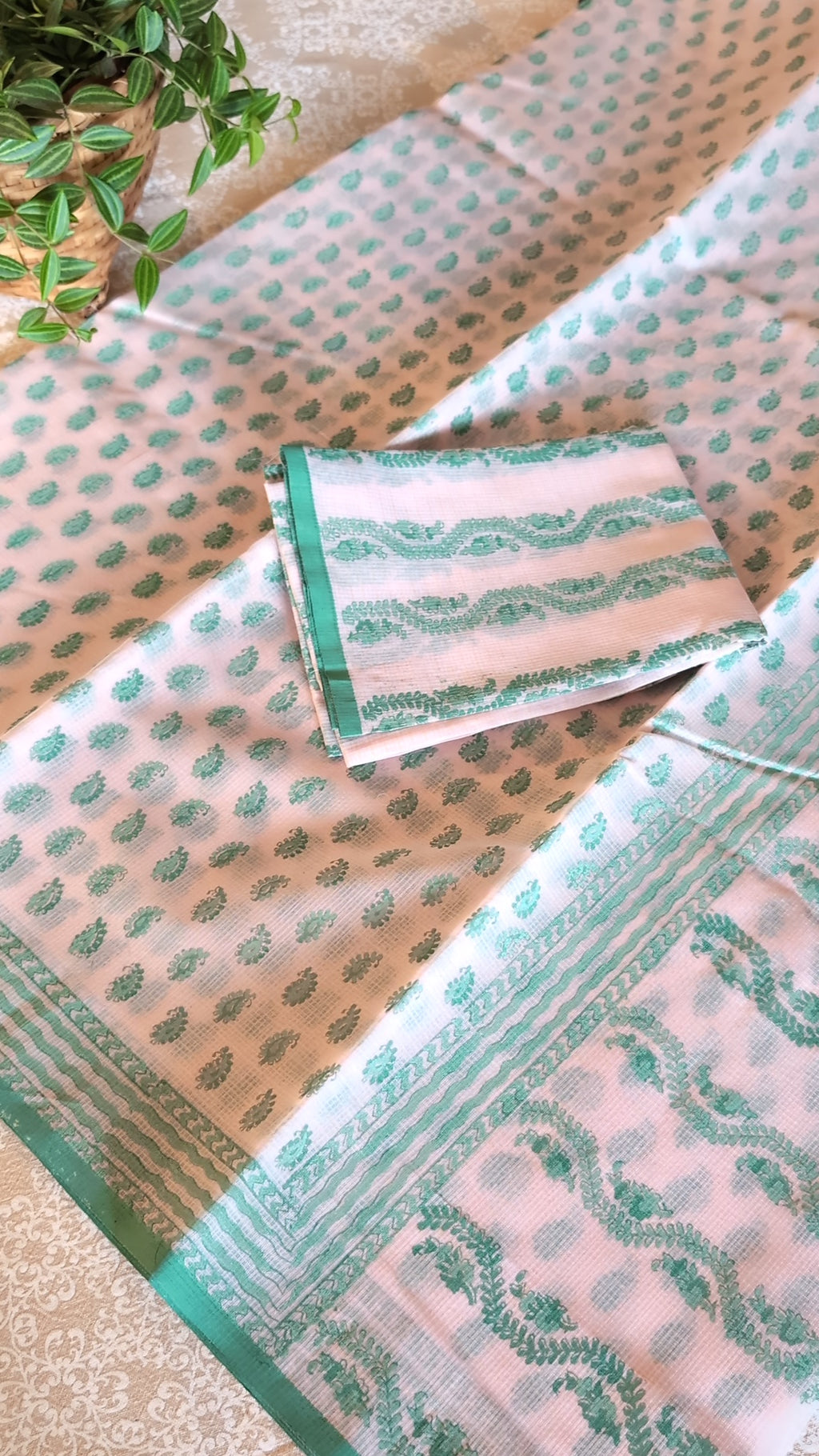 Munga kota printed saree