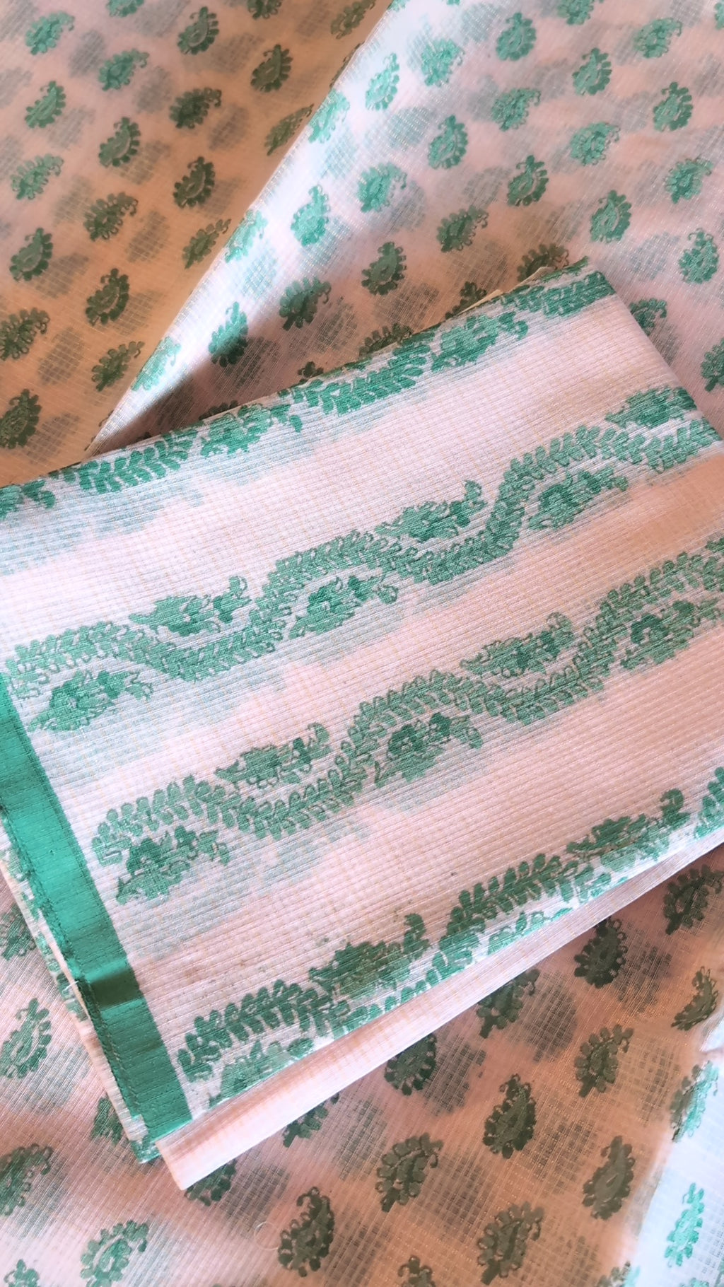 Munga kota printed saree