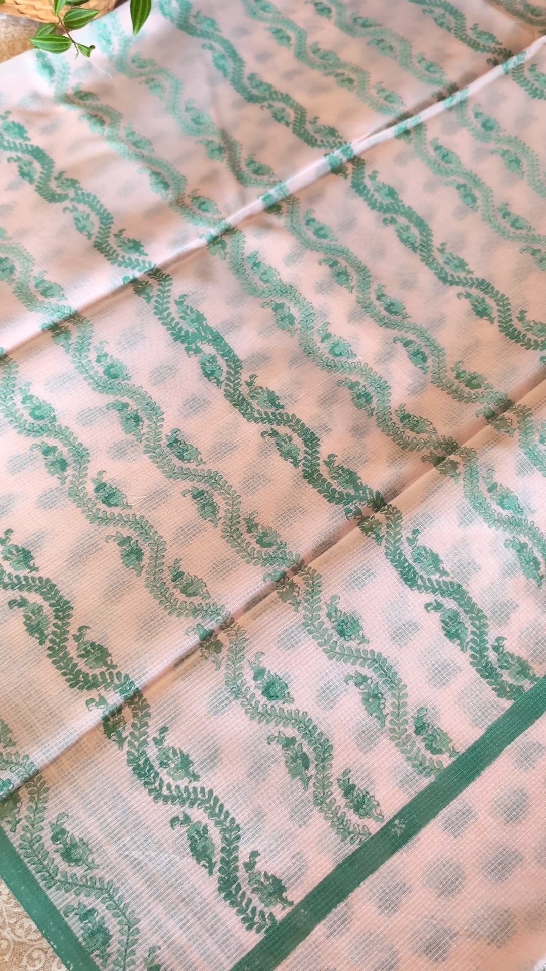 Munga kota printed saree
