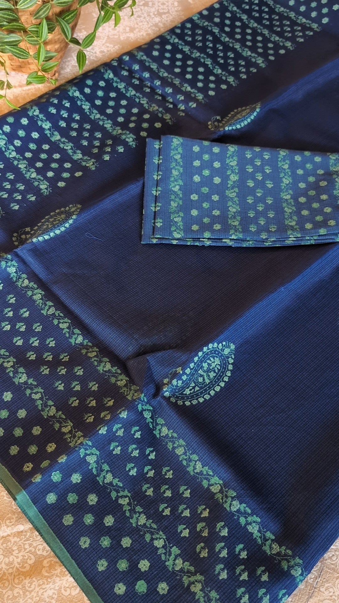 Munga kota printed saree