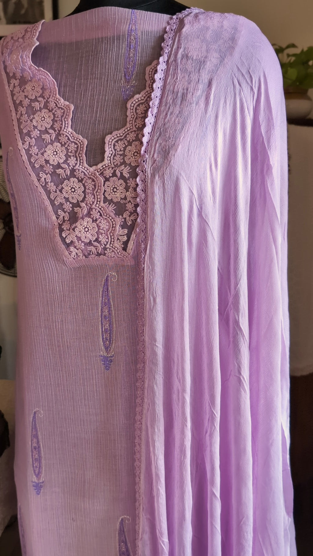 Lavender crush georgette set