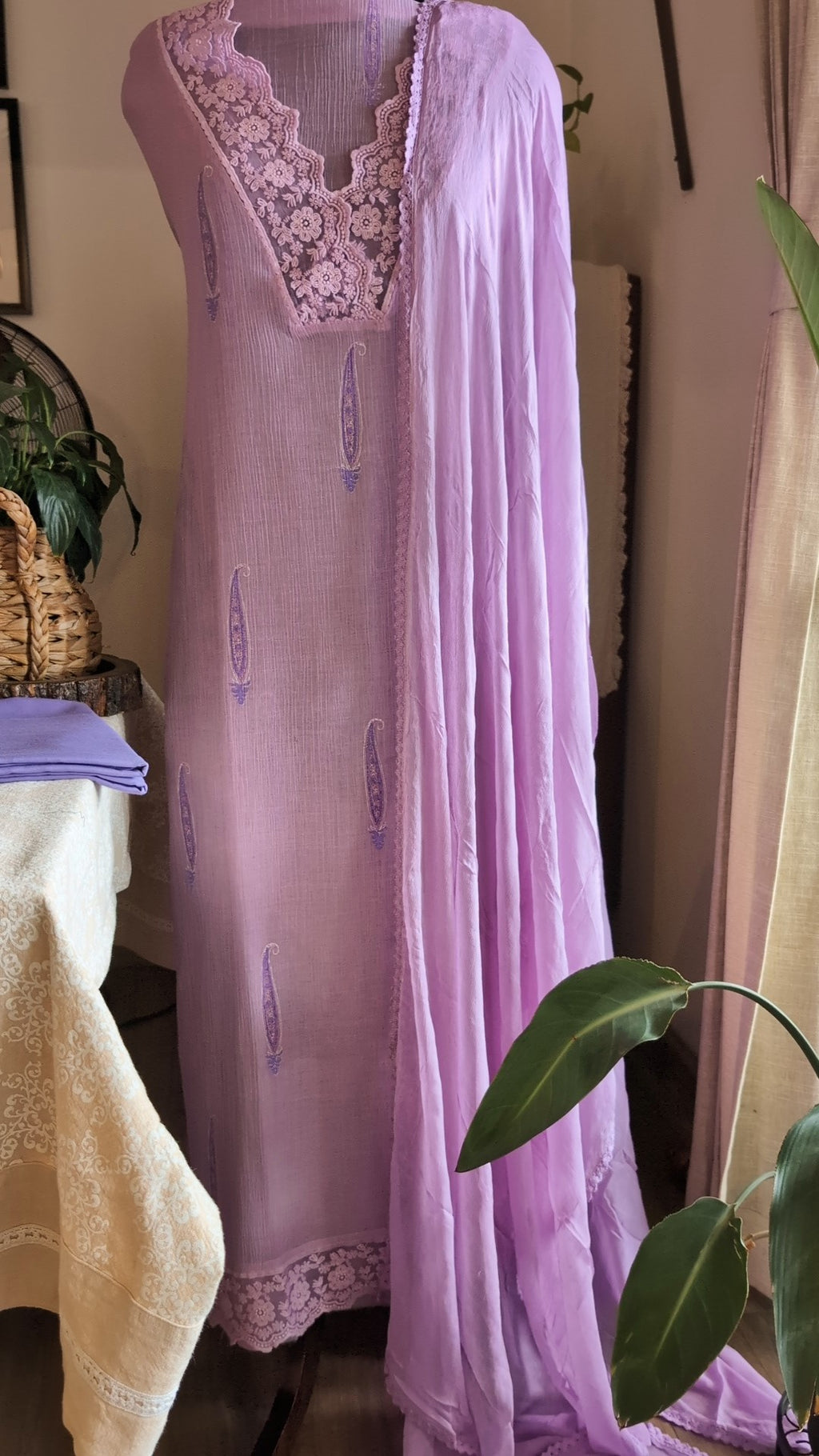 Lavender crush georgette set