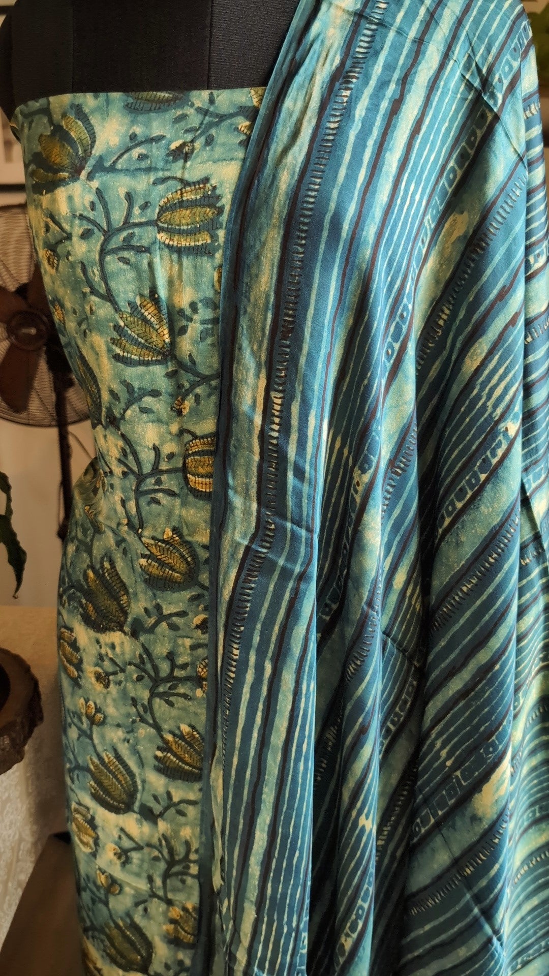 Modal silk vanaspati ajrakh set