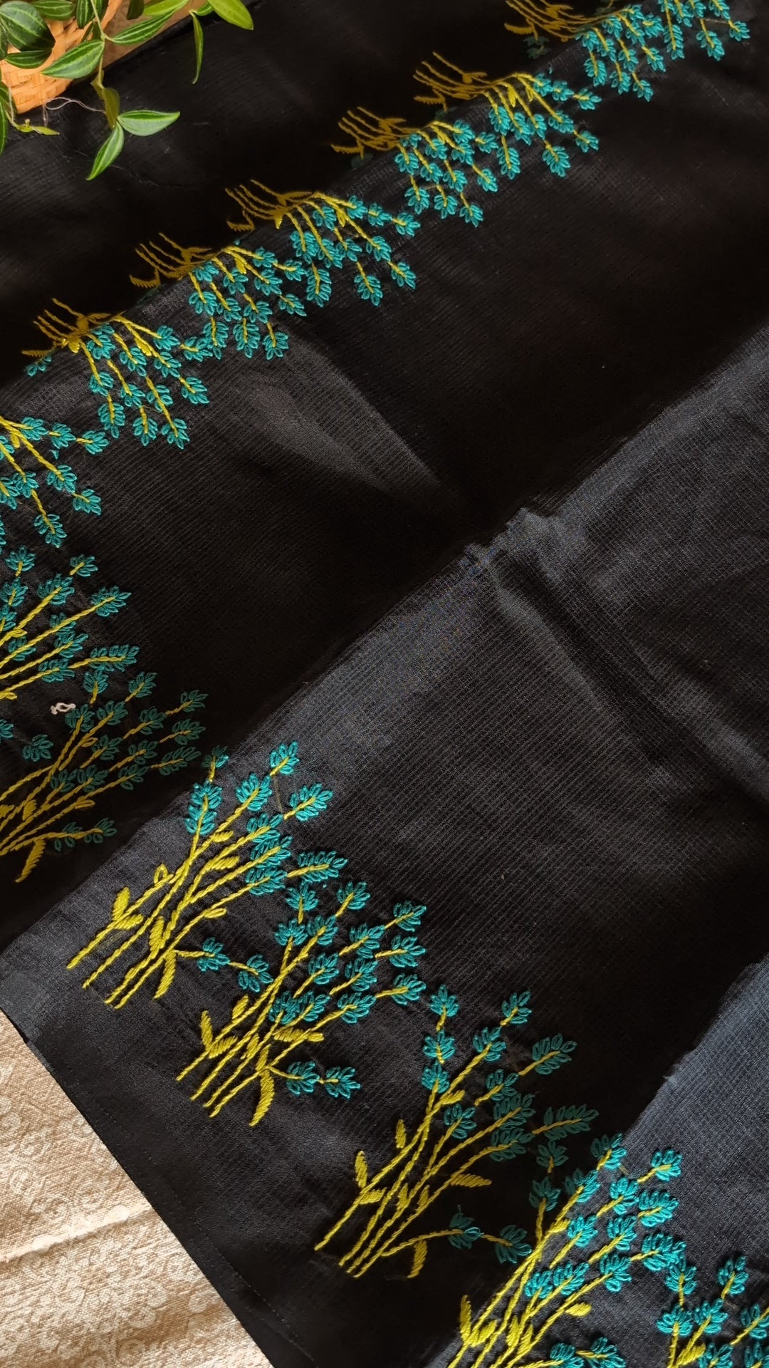 Handwork munga kota saree