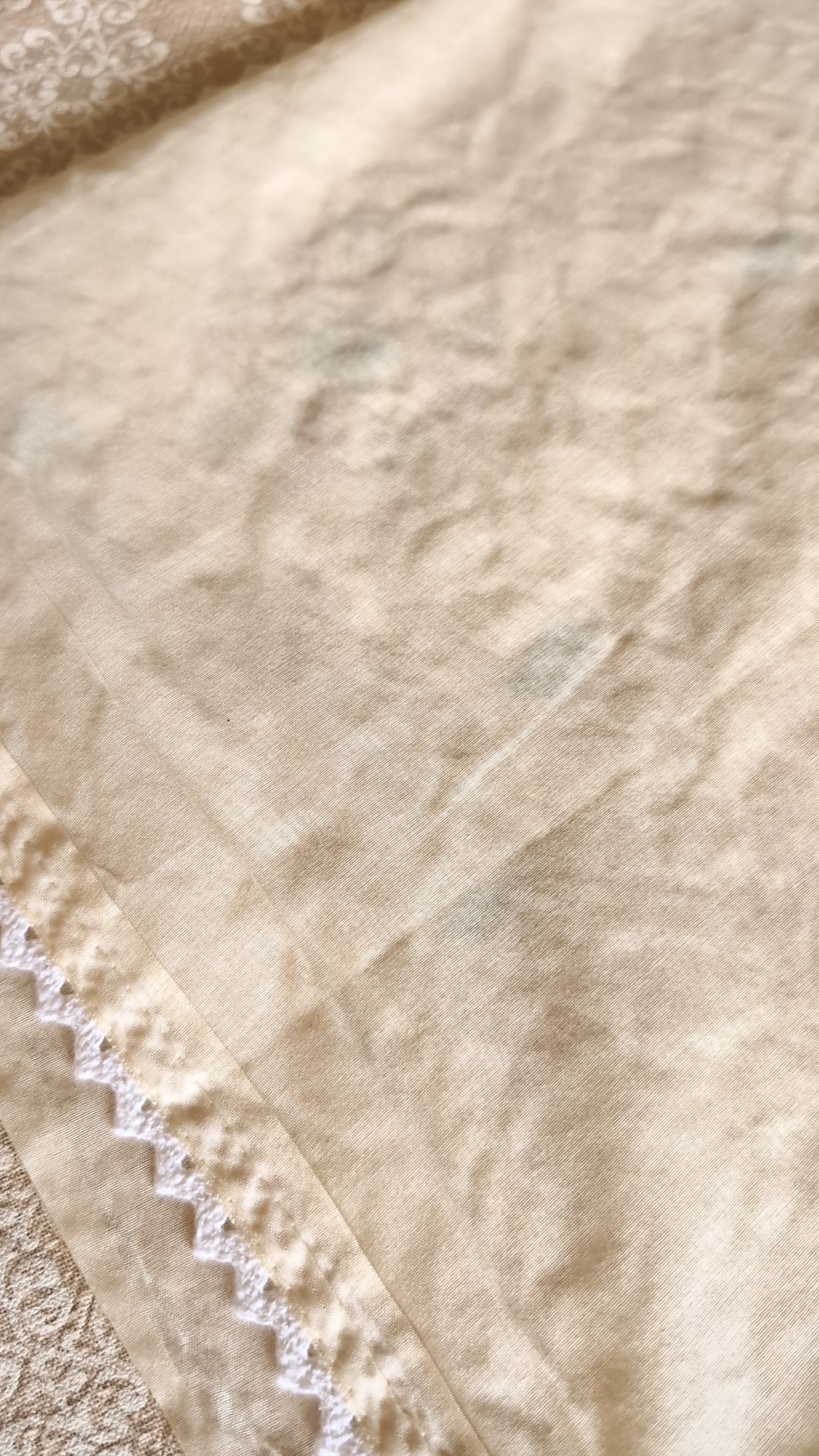 Soft Chanderi Floral pastel work
