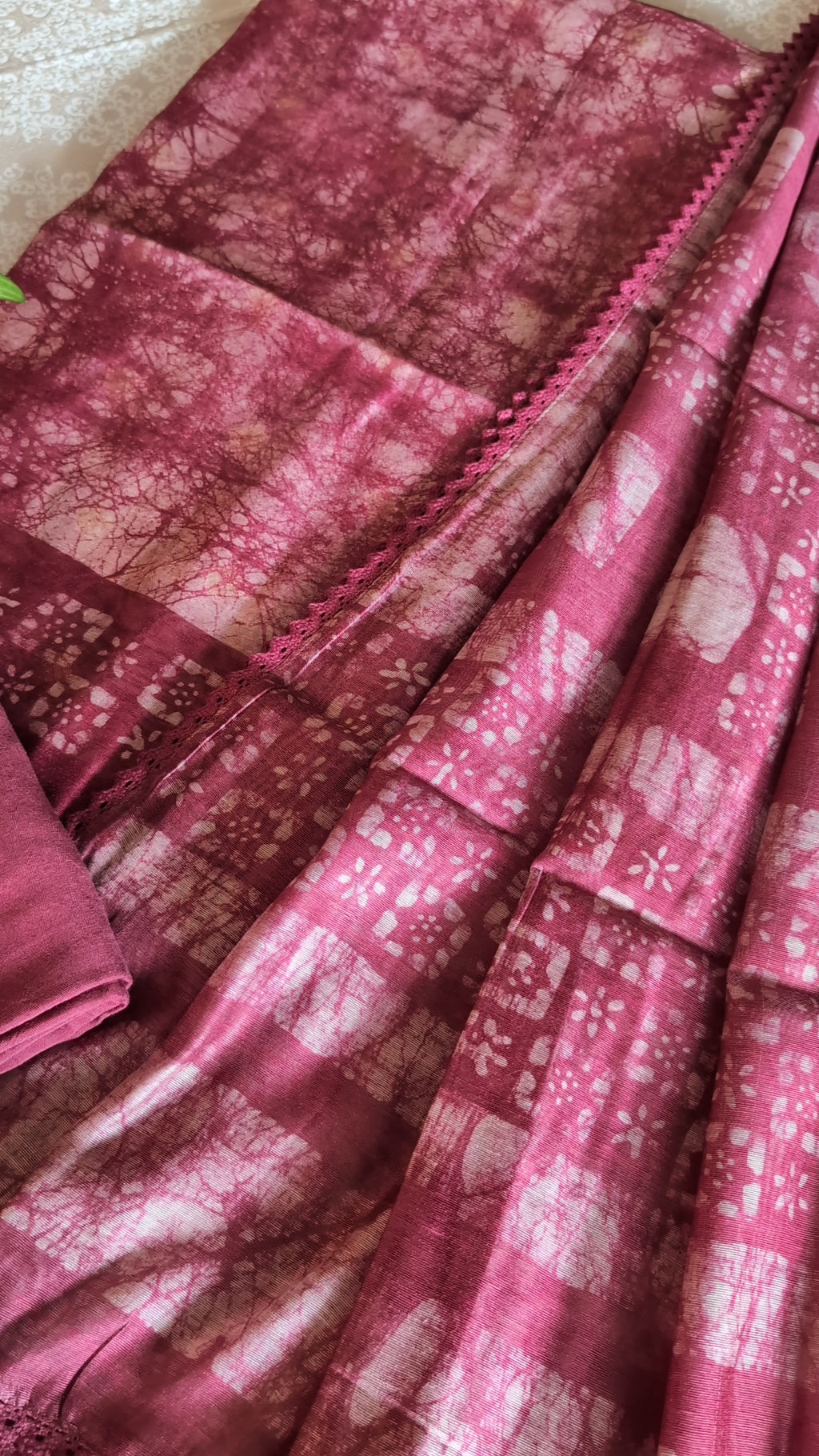 Slub linen batik style set