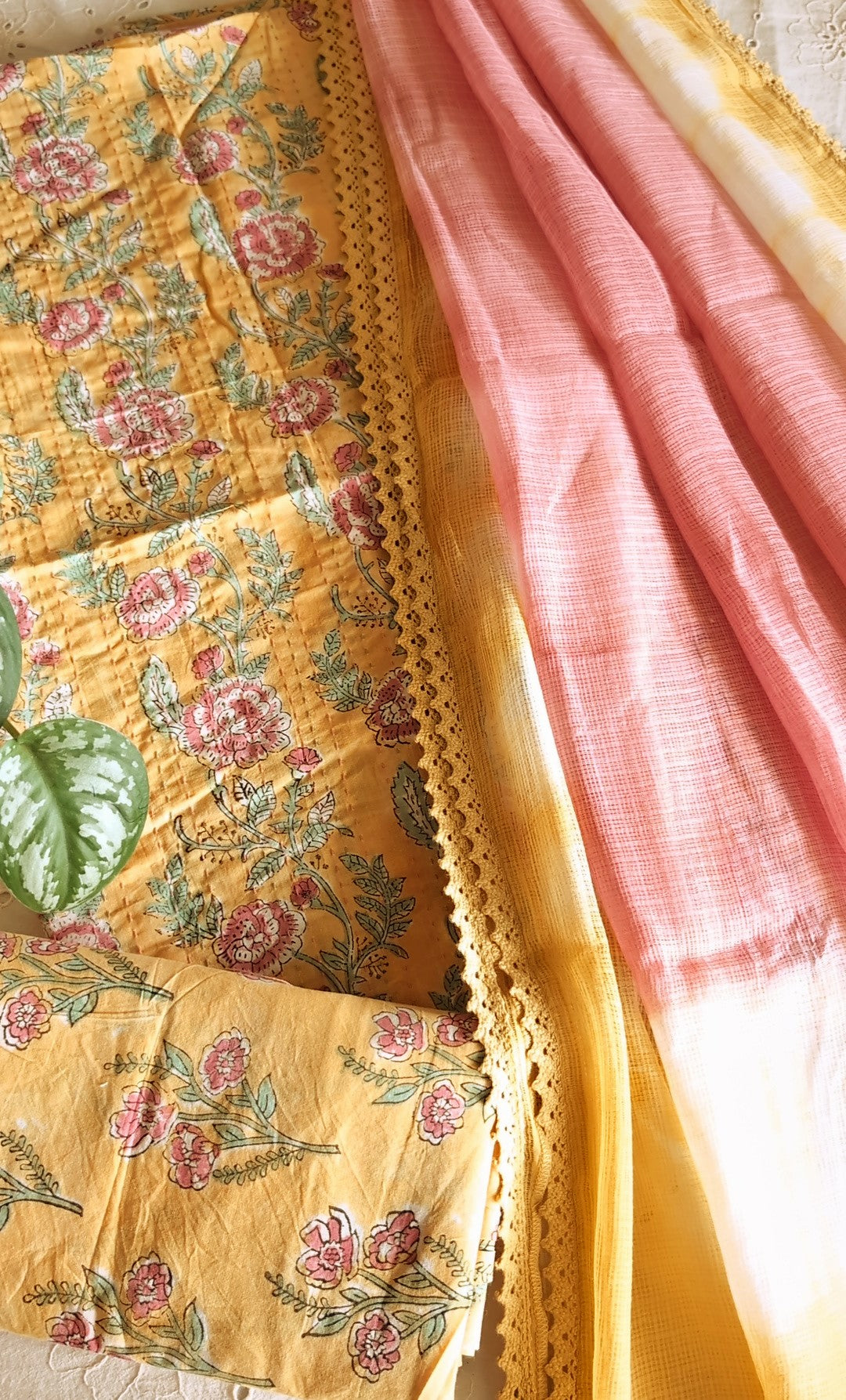 Cotton floral salwar set
