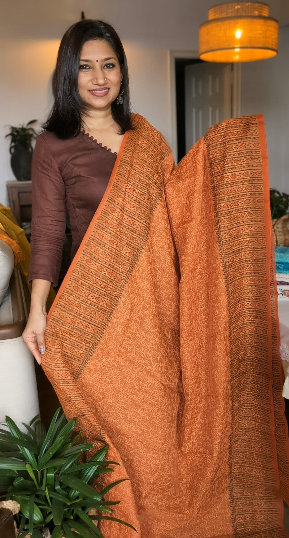 Orange Tepchi kota saree