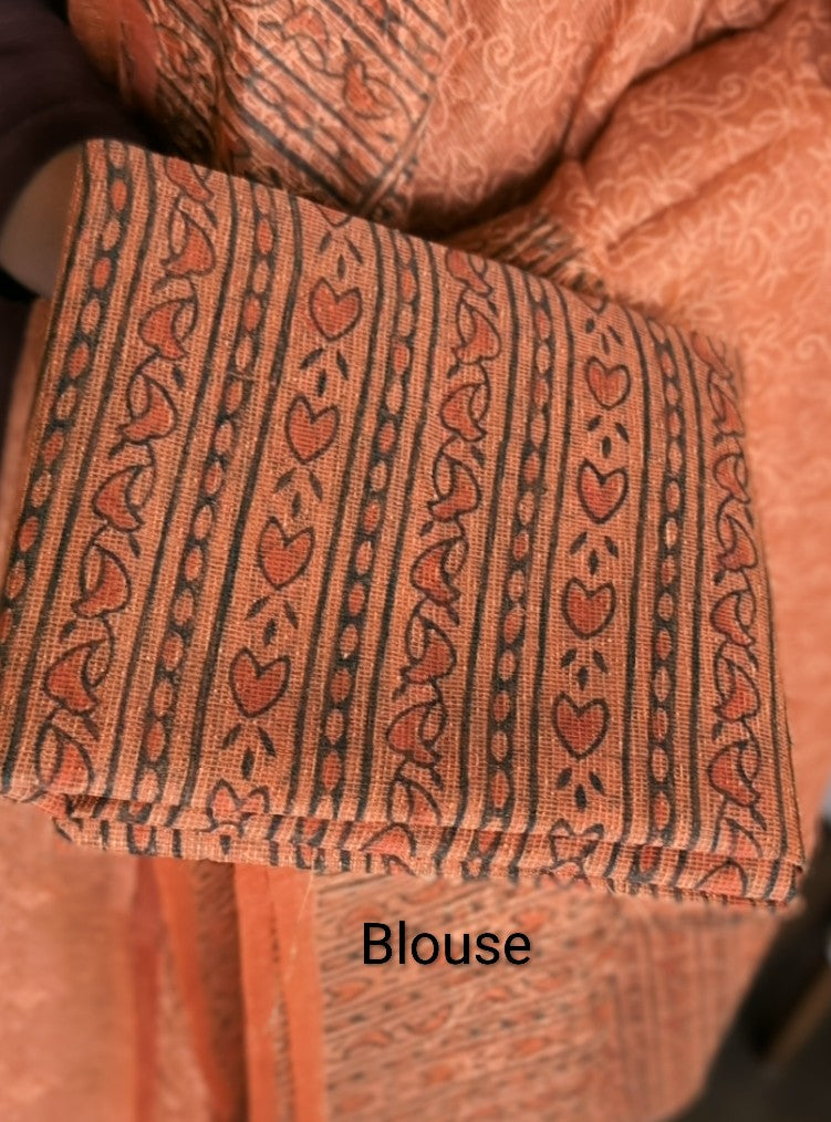 Orange Tepchi kota saree