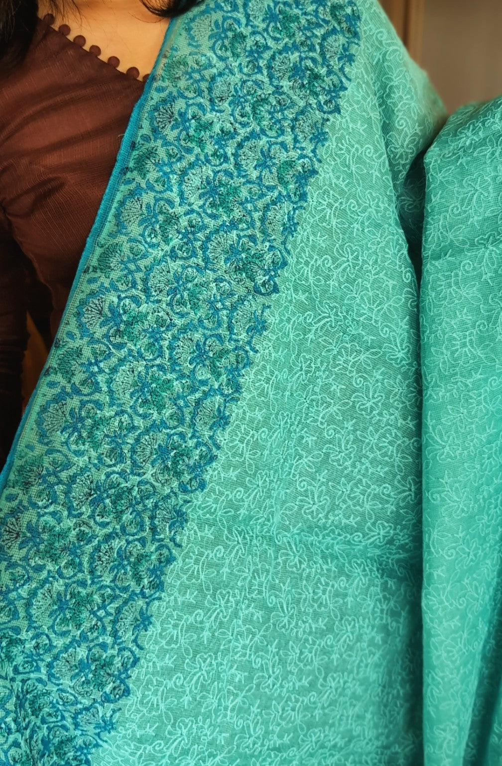 Blue Tepchi Kota Saree