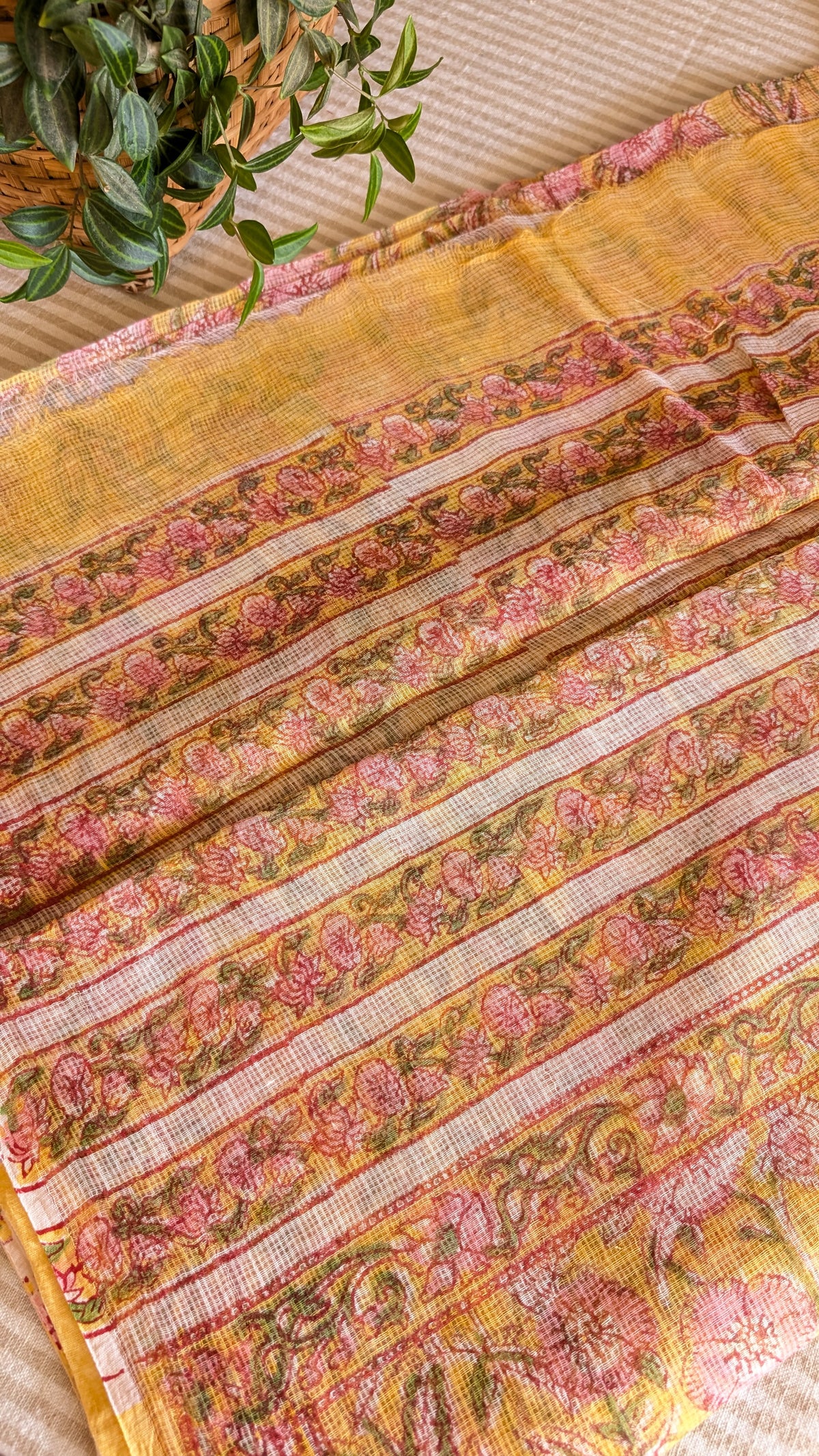 Kota Doria printed saree