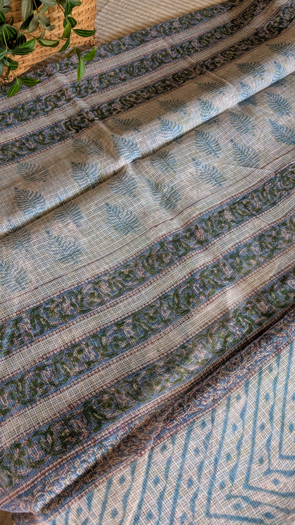 Kota doria printed saree