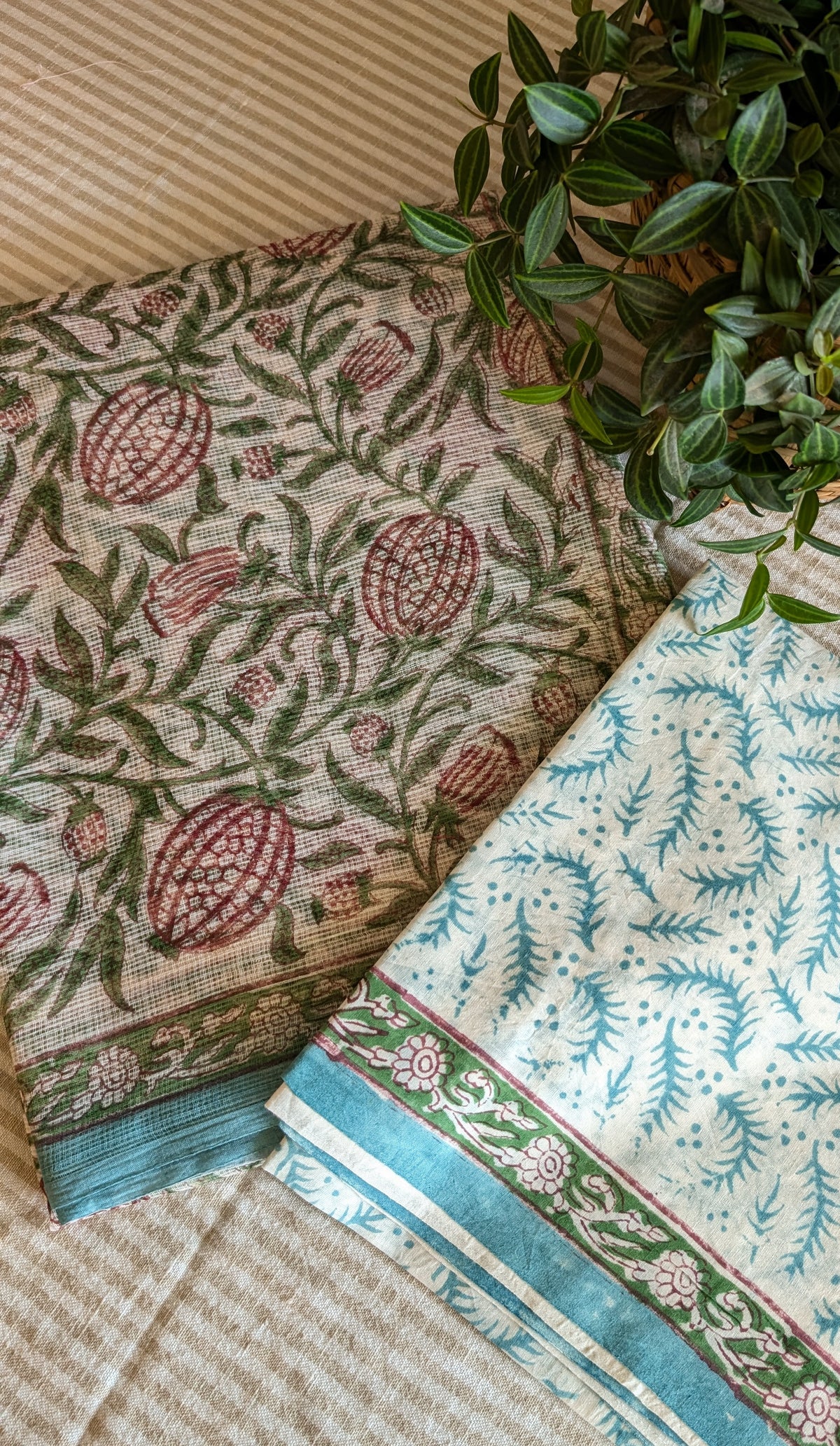 Kota Doria printed saree