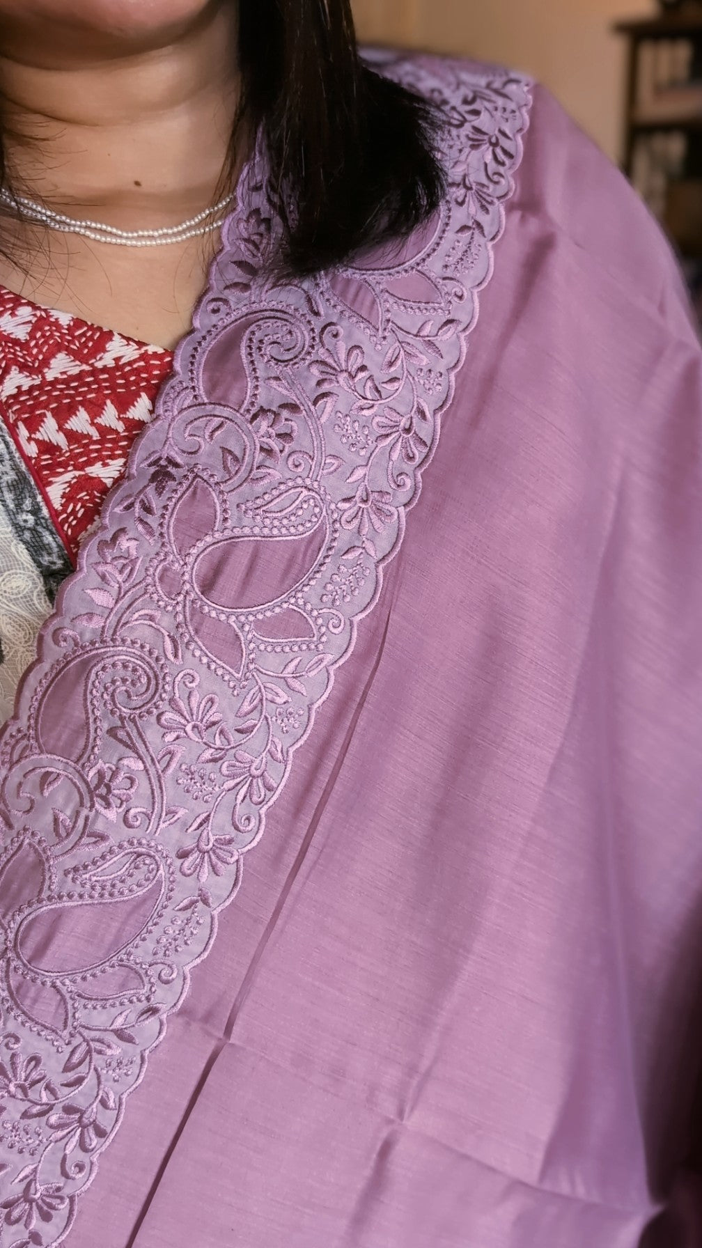 Chanderi embroidery saree