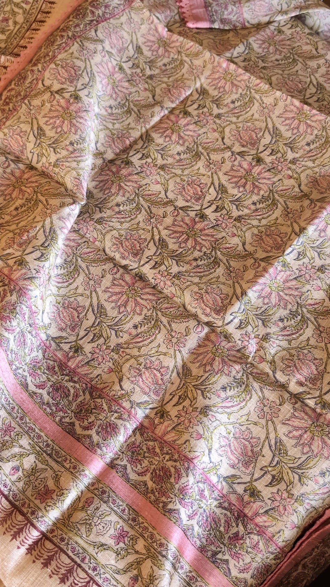 Mysore silk semi printed set