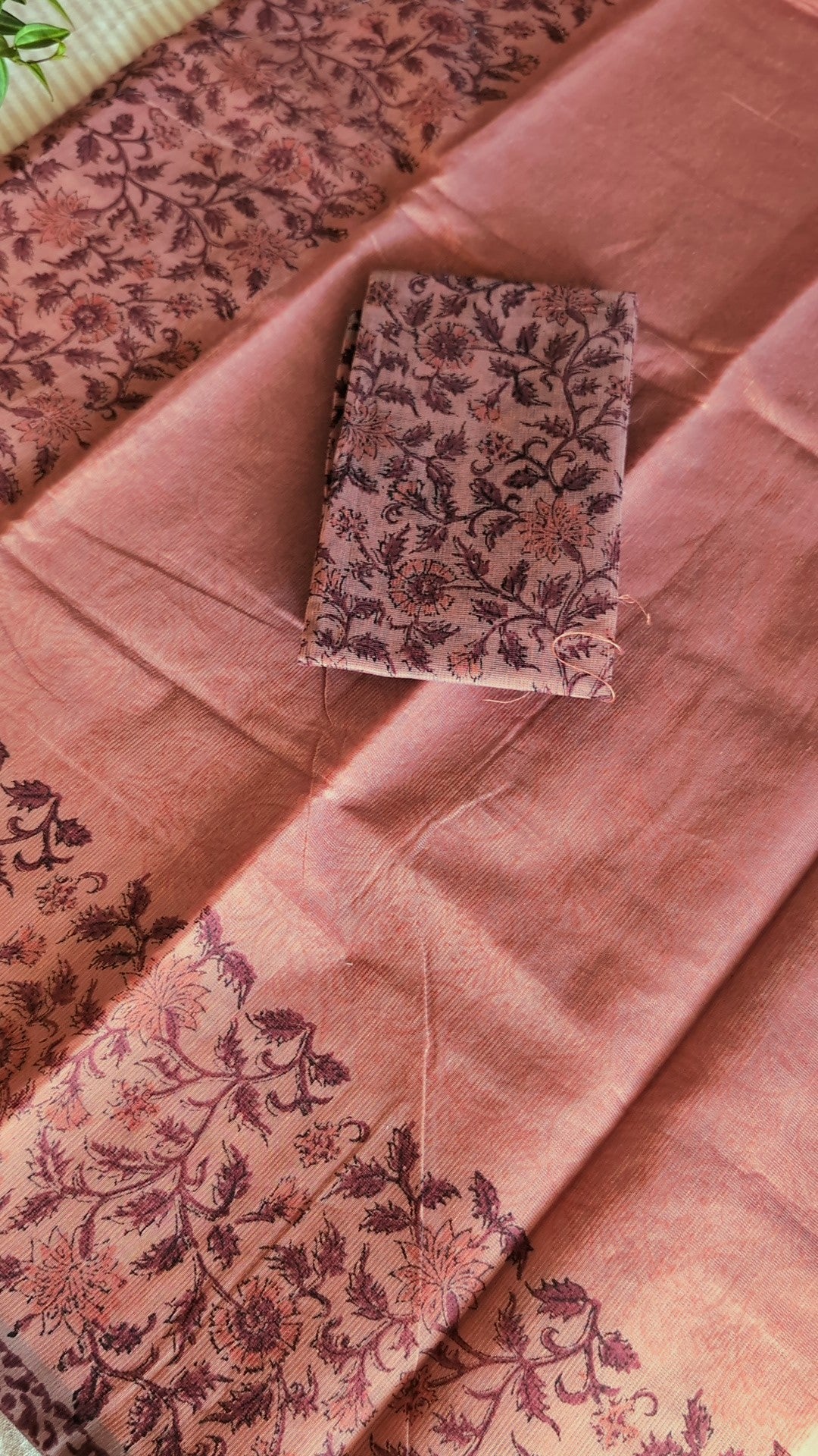 Net kota printed saree Light Mauve