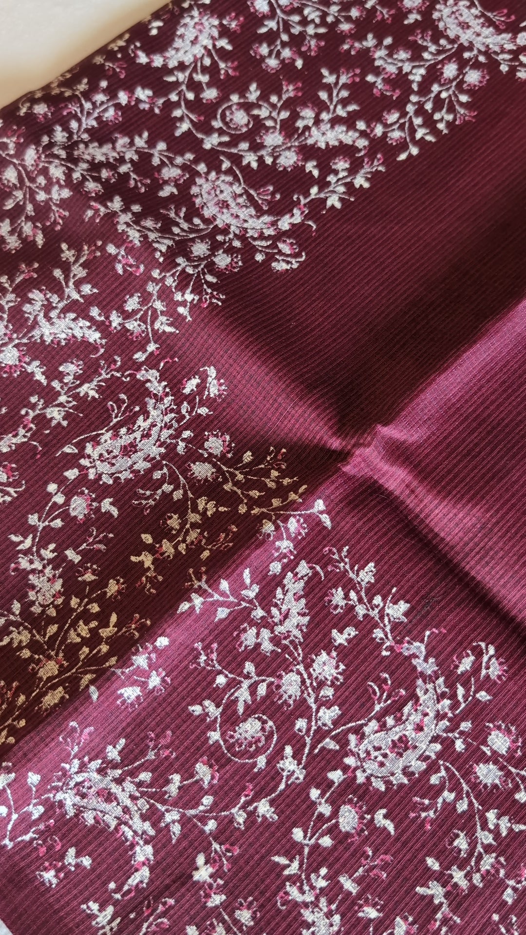Printed munga kota saree