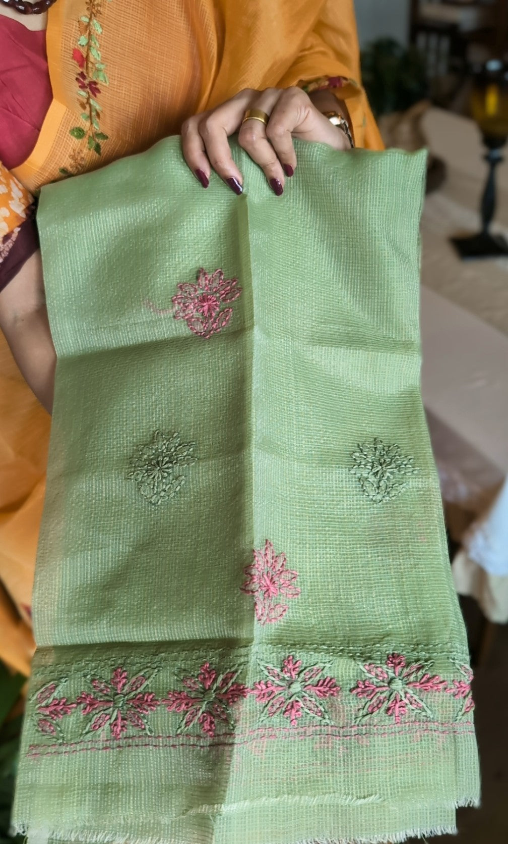 Handworked Kota saree