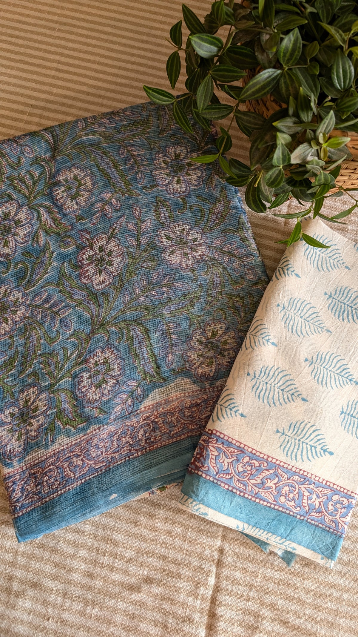 Kota doria printed saree