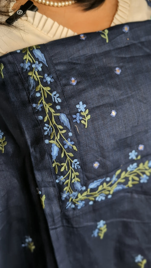 Cotton linen blend thread work set