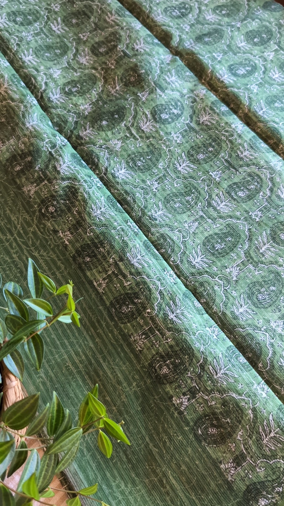 Printed net kota saree