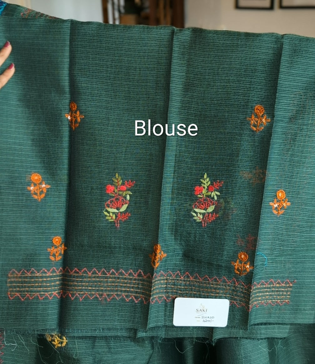 Handwork munga kota saree