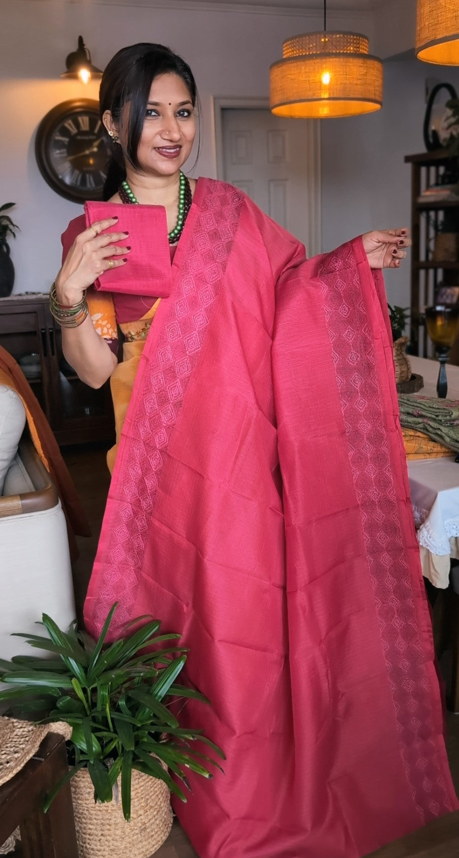 Munga kota Handwork saree