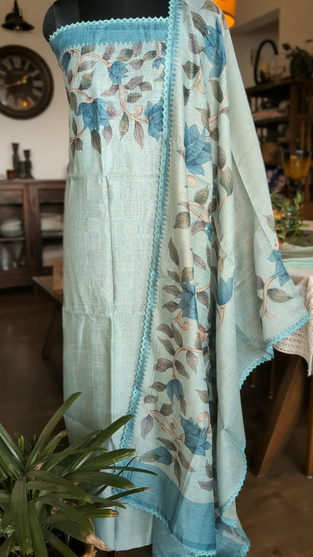 Chanderi blend day wear set
