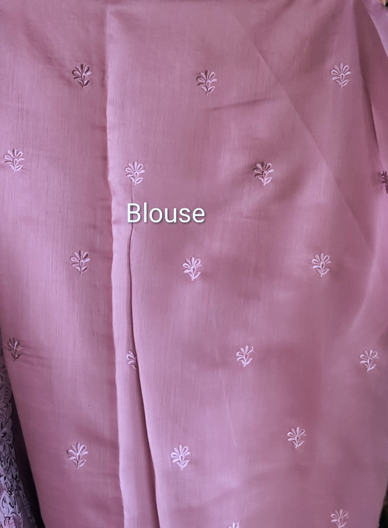 Chanderi embroidery saree