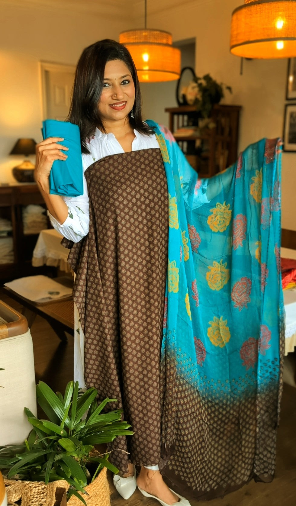 Soft cotton printed set