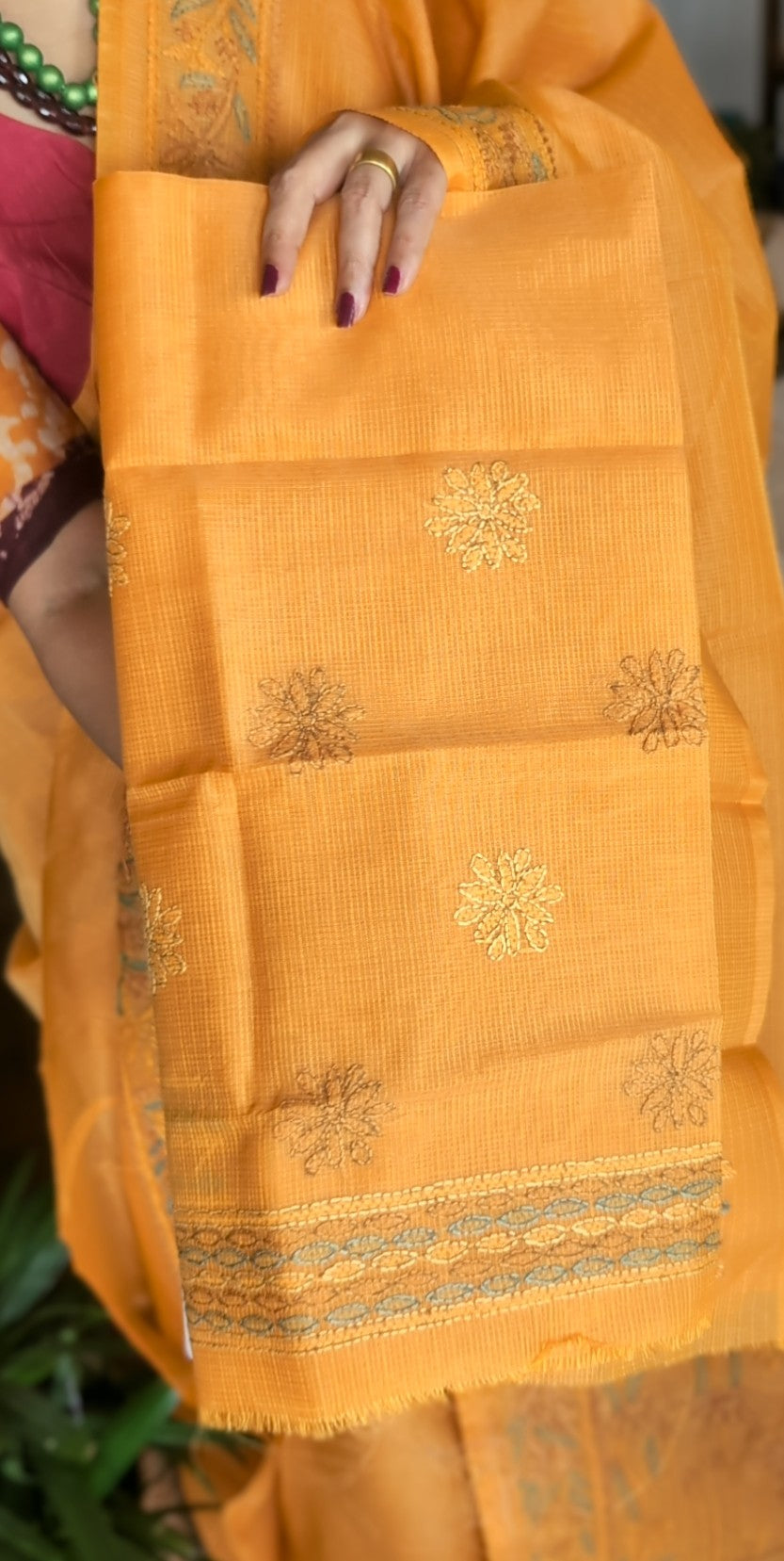 Handworked kota saree