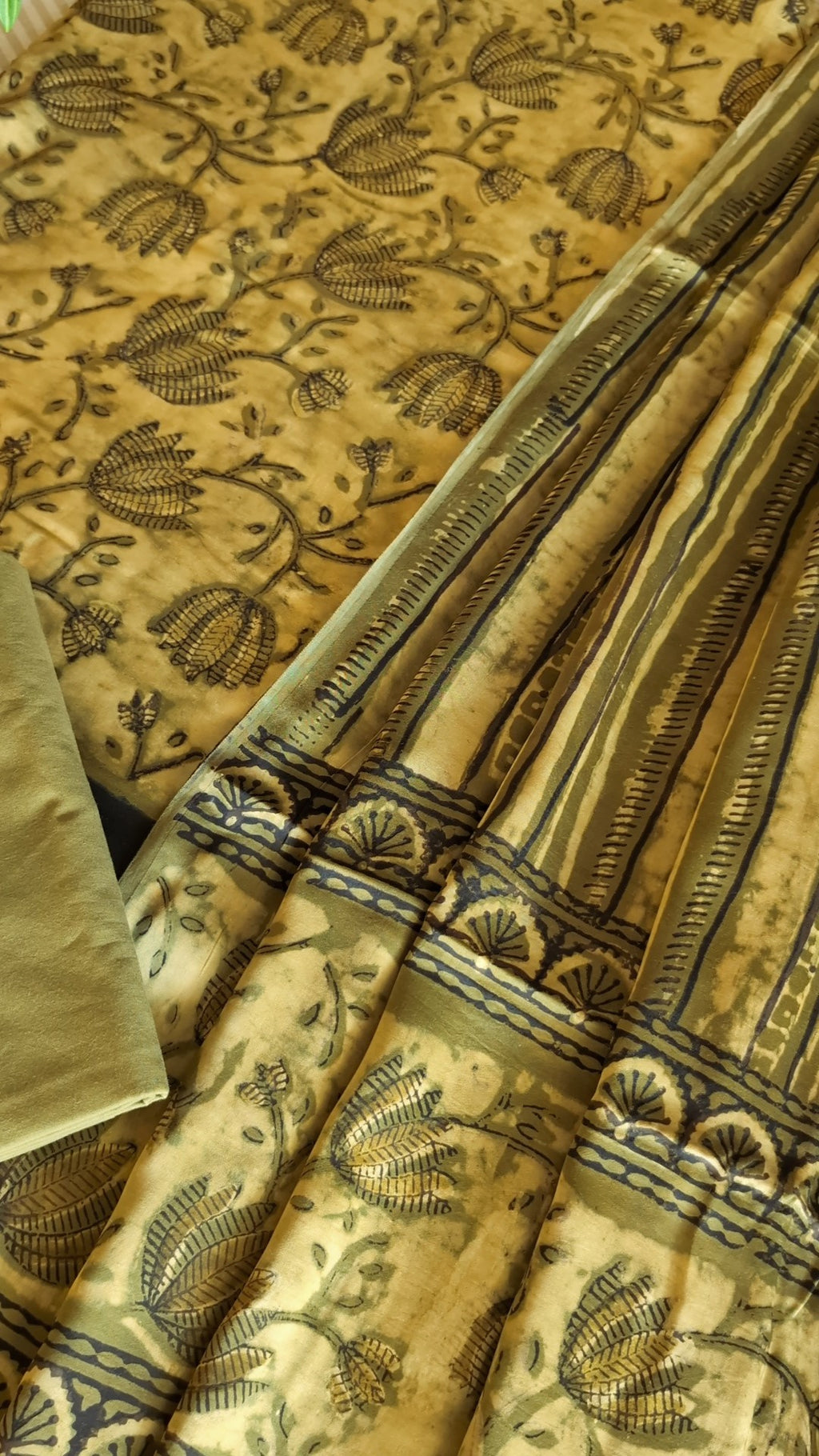 Modal silk vanaspati ajrakh set